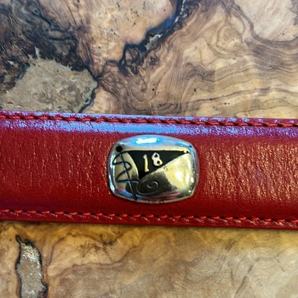 NEW Brighton Cherry Red I Love Golf - Golf Themed Belt - ML 32